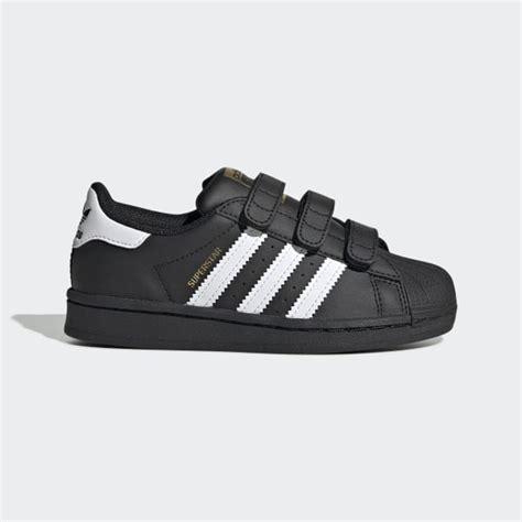 adidas superstar wit met klitteband|Adidas Superstar zwart.